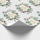 ギリシャ正統Χριστός Ανέστη!オリーブの枝 ラッピングペーパー (角)