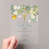 ギリシャ正統《キリスト教》洗礼式や命名式バプティスボーイ招待状 アクリル招待状 (インサイチュ (ポータブル))