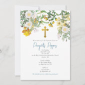 ギリシャ正統《キリスト教》洗礼式や命名式バプティスボーイ招待状 招待状 (正面)