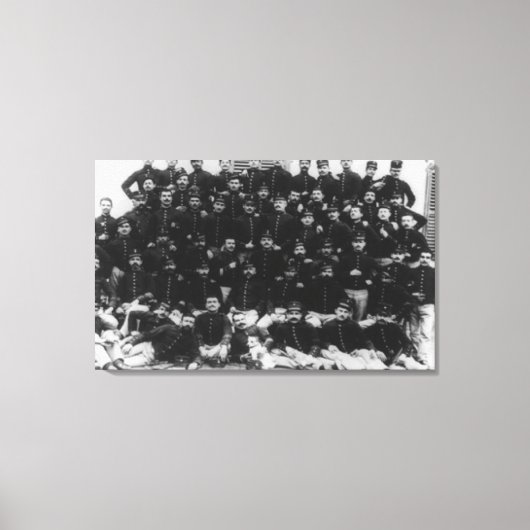 ギリシャ歩兵の将校の写真:ギリシャ キャンバスプリント (正面)