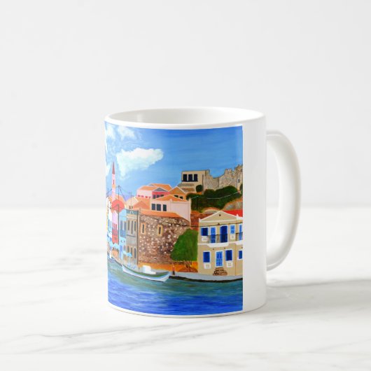 ギリシャ沿岸 コーヒーマグカップ (正面右)