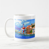 ギリシャ沿岸 コーヒーマグカップ (左)