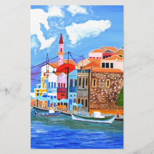 ギリシャ沿岸 便箋 (正面)