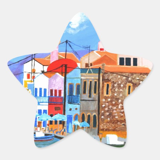 ギリシャ沿岸 星シール (正面)