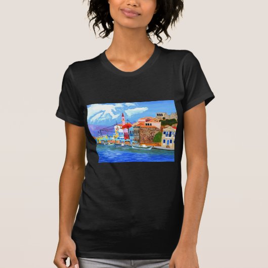 ギリシャ沿岸 Tシャツ (正面)