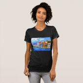 ギリシャ沿岸 Tシャツ (正面フル)