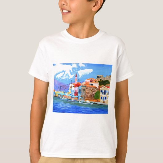 ギリシャ沿岸 Tシャツ (正面)