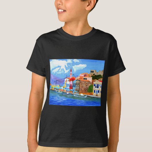ギリシャ沿岸 Tシャツ (正面)