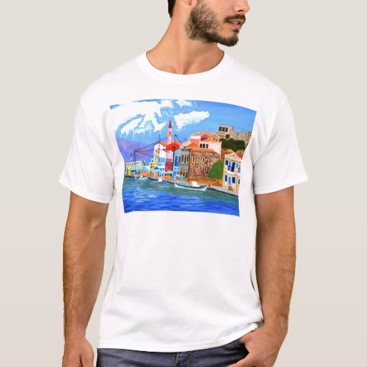 ギリシャ沿岸 Tシャツ (正面)