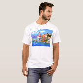 ギリシャ沿岸 Tシャツ (正面フル)