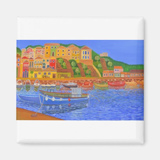 ギリシャ海岸 マグネット (正面)