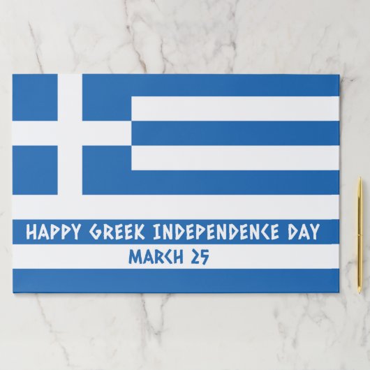 ギリシャ独立記念日ギリシャ国旗 ペーパーパッド (インサイチュ)