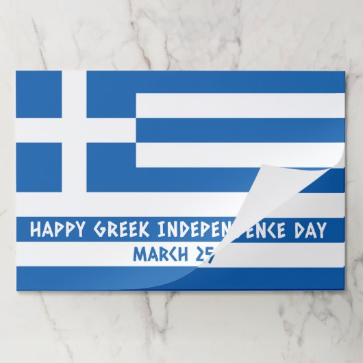 ギリシャ独立記念日ギリシャ国旗 ペーパーパッド (折り畳み)