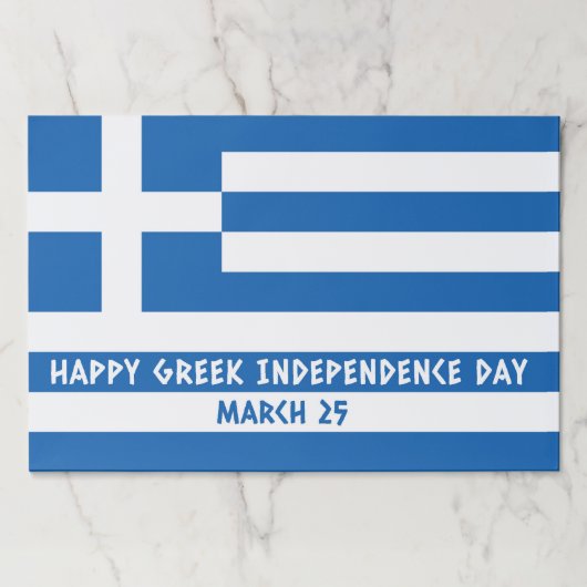 ギリシャ独立記念日ギリシャ国旗 ペーパーパッド (正面)
