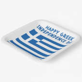 ギリシャ独立記念日ギリシャ国旗 ペーパープレート (傾斜あり)