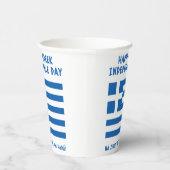 ギリシャ独立記念日ギリシャ国旗 紙コップ (右)