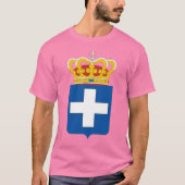 ギリシャ王室ののギリシャの武器 Tシャツ (正面)