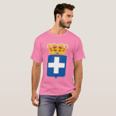 ギリシャ王室ののギリシャの武器 Tシャツ (正面フル)