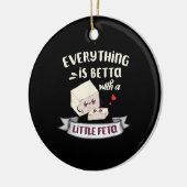 ギリシャ産チーズ – Feta Faverts セラミックオーナメント (左)