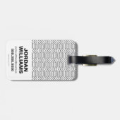 ギリシャ疑問に思の部族の紋章を持つ女性 ラゲッジタグ (裏面横)