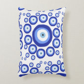 ギリシャ目の幸運のシンボルパターン アクセントクッション (正面(垂直))