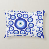 ギリシャ目の幸運のシンボルパターン アクセントクッション (裏面)