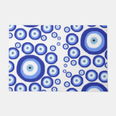 ギリシャ目の幸運のシンボルパターン ドアマット (正面)