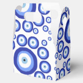 ギリシャ目の幸運のシンボルパターン フェイバーボックス (オープン)