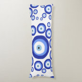 ギリシャ目の幸運のシンボルパターン ボディピロー (正面縦)