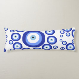 ギリシャ目の幸運のシンボルパターン ボディピロー