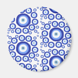 ギリシャ目の幸運のシンボルパターン マグネット