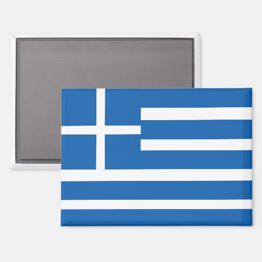 ギリシャ矩形磁石国旗 マグネット (正面/裏面)