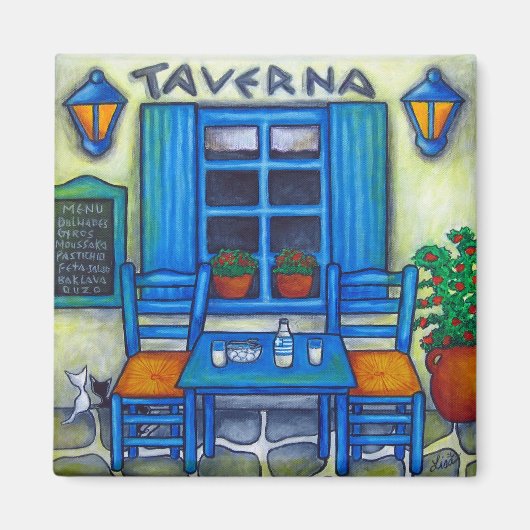 ギリシャ磁石の二の表 マグネット (正面)