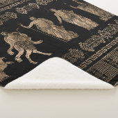 ギリシャ神々と蛇行鍵オーナメント シェルパブランケット (3/4)