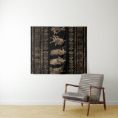 ギリシャ神々と蛇行鍵オーナメント タペストリー (インサイチュ(横))