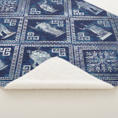 ギリシャ神々蛇行鍵オーナメント シェルパブランケット (3/4)