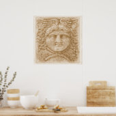 ギリシャ神エルメス写真古代エルメス像 ポスター (キッチン)