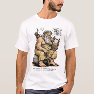 ギリシャ神話のおもしろApollo退役神デザイン Tシャツ