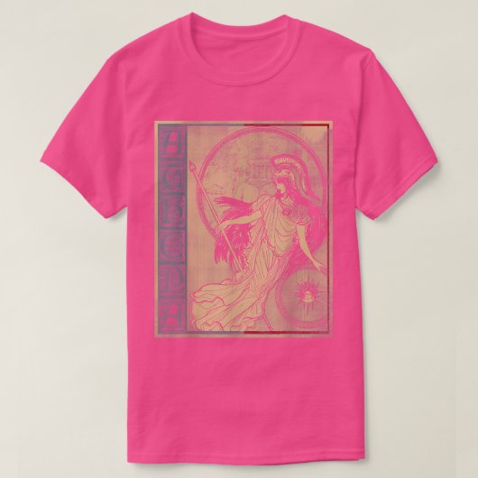 ギリシャ神話のアテナ女神 Tシャツ (デザイン正面)