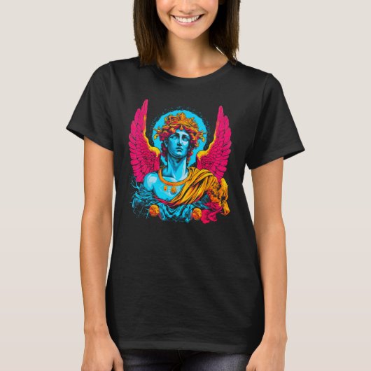 ギリシャ神話のスピードの神 Tシャツ (正面)