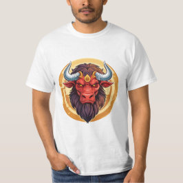 ギリシャ神話のミノタウロスの頭 Tシャツ