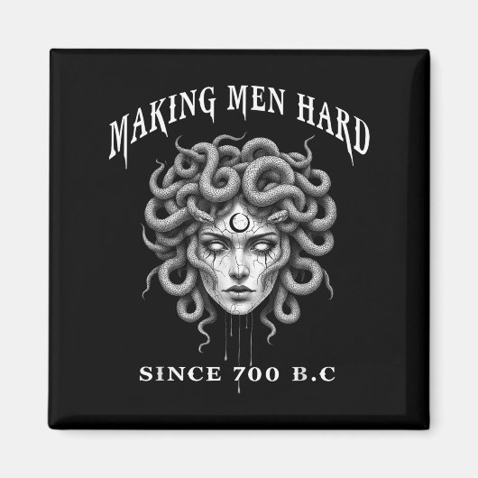 ギリシャ神話のメデューサが男を悩ませてきたコメディ マグネット (正面)