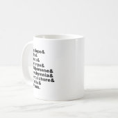 ギリシャ神話の人気がある9ミューズ コーヒーマグカップ (正面左)