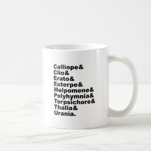 ギリシャ神話の人気がある9ミューズ コーヒーマグカップ