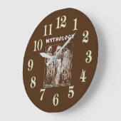 ギリシャ神話の大時計 ラージ壁時計 (傾斜)