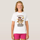 ギリシャ神話の女神スーパーママ Tシャツ (正面フル)