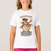 ギリシャ神話の女神スーパーママ Tシャツ (正面)