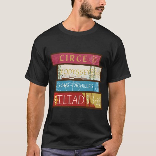 ギリシャ神話の本棚 Tシャツ (正面)