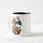 ギリシャ神話の生き物タイフォン ツートーンマグカップ (正面左)