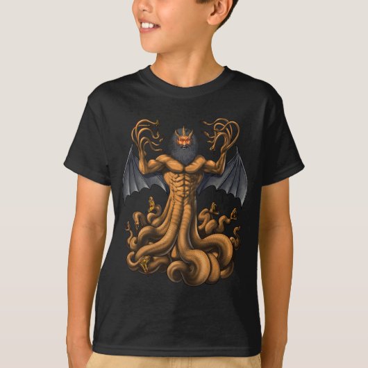 ギリシャ神話の生き物タイフォン Tシャツ (正面)